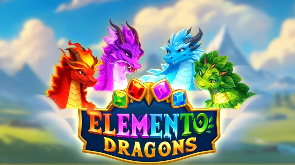 Tampilan visual grid 9x9 pada slot Elemento Dragons dengan elemen naga